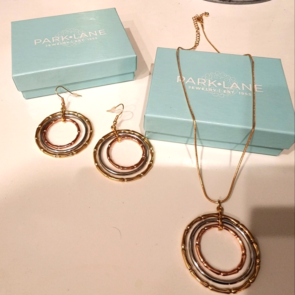 Park Lane Bamboo  Earings and Necklace Set